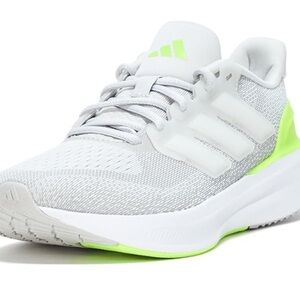 Adidas White and Neon Green Running Shoes